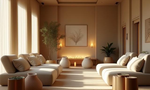 Salle de relaxation du spa Éclat