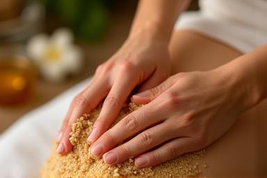 Gommage corporel aux huiles essentielles